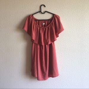 Million bull pup off shoulder short dress